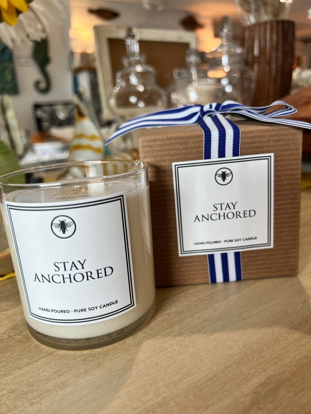 Stay Anchored Soy Candle – Pear & Redwood