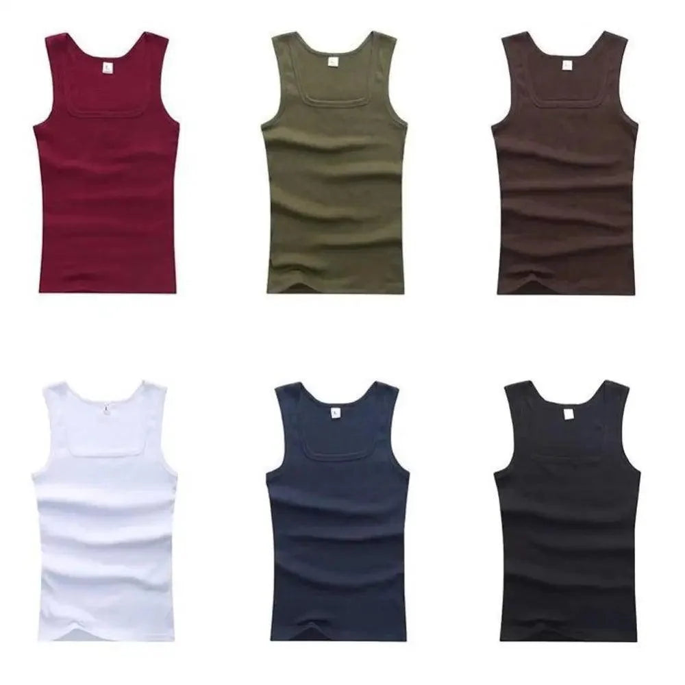Men's Sleeveless Muscle Tank Top – Casual Fitness Vest