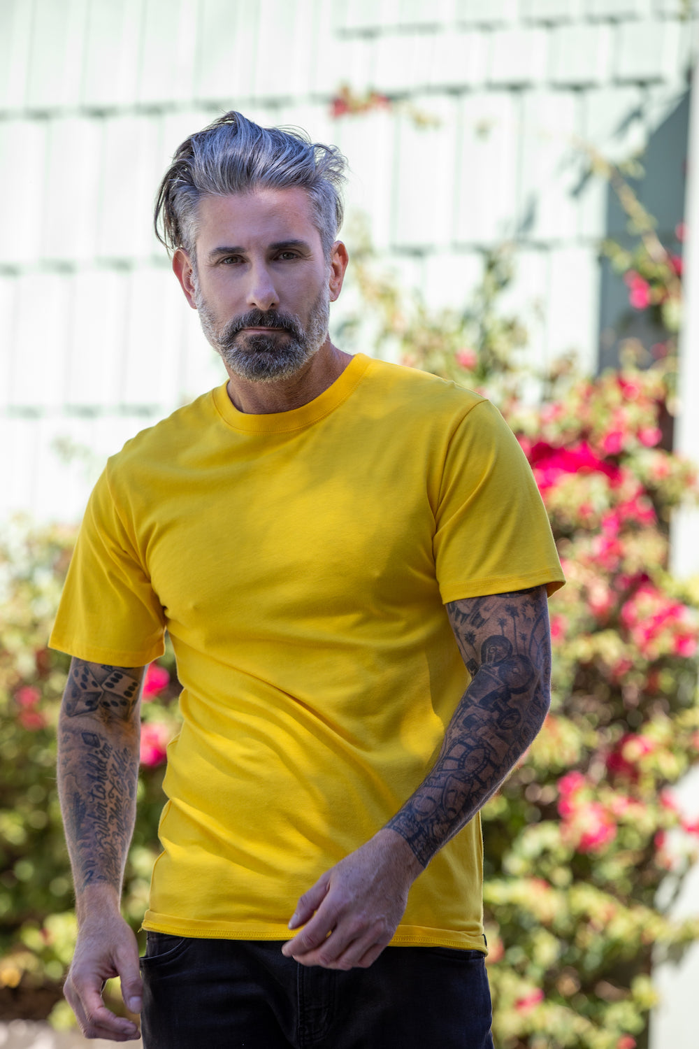 Men's Bamboo Viscose & Organic Cotton Short Sleeve Crew Neck T-Shirt — Classic Cut