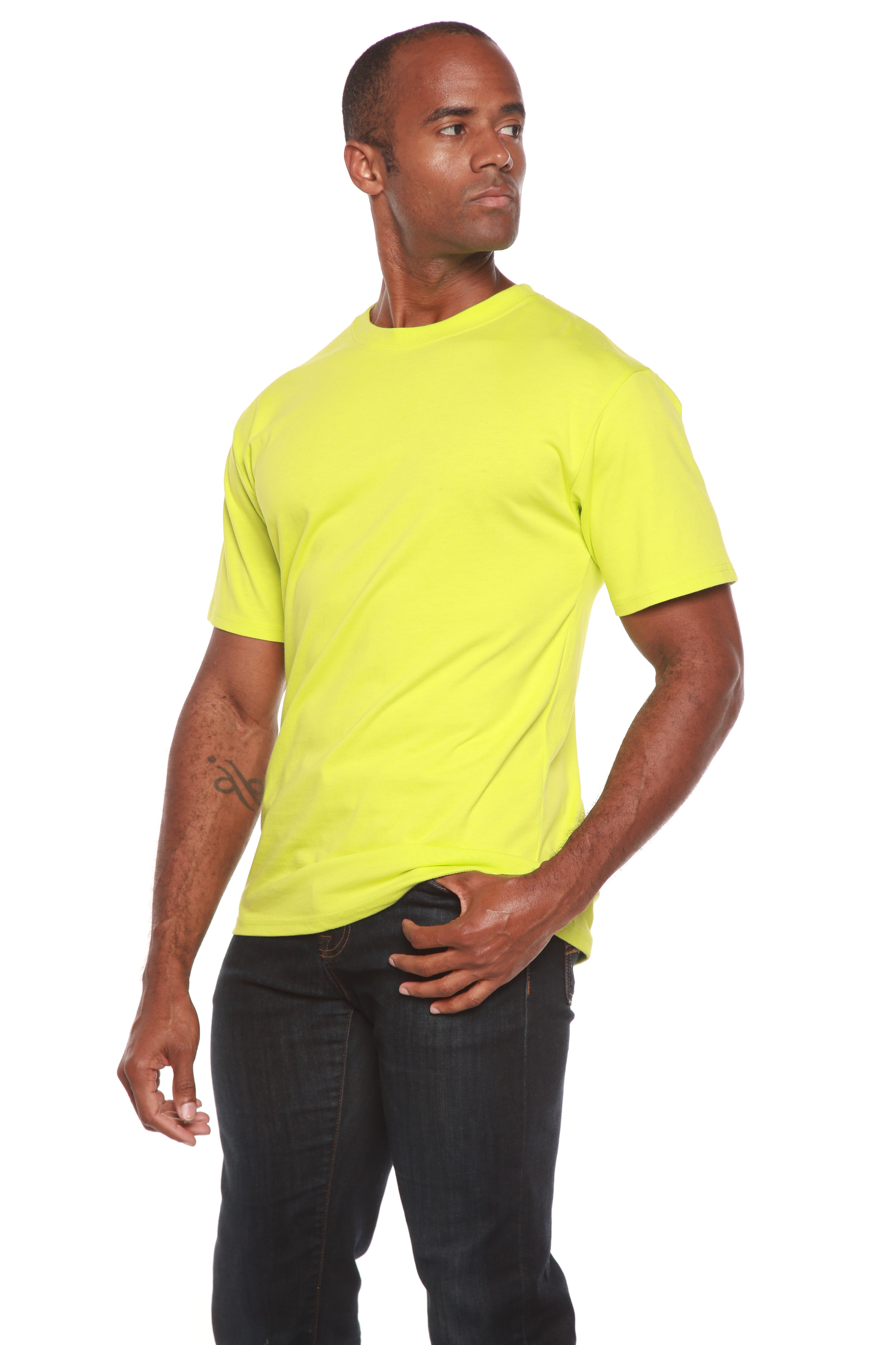 Men's Bamboo Viscose & Organic Cotton Short Sleeve Crew Neck T-Shirt — Classic Cut