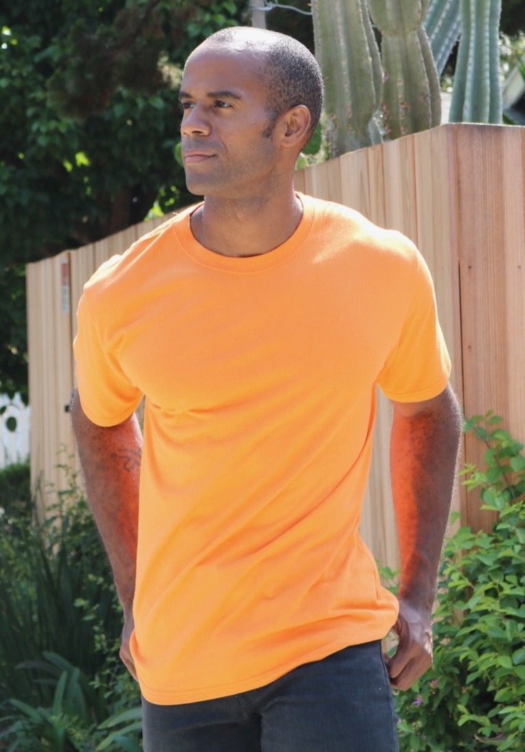 Men's Bamboo Viscose & Organic Cotton Short Sleeve Crew Neck T-Shirt — Classic Cut