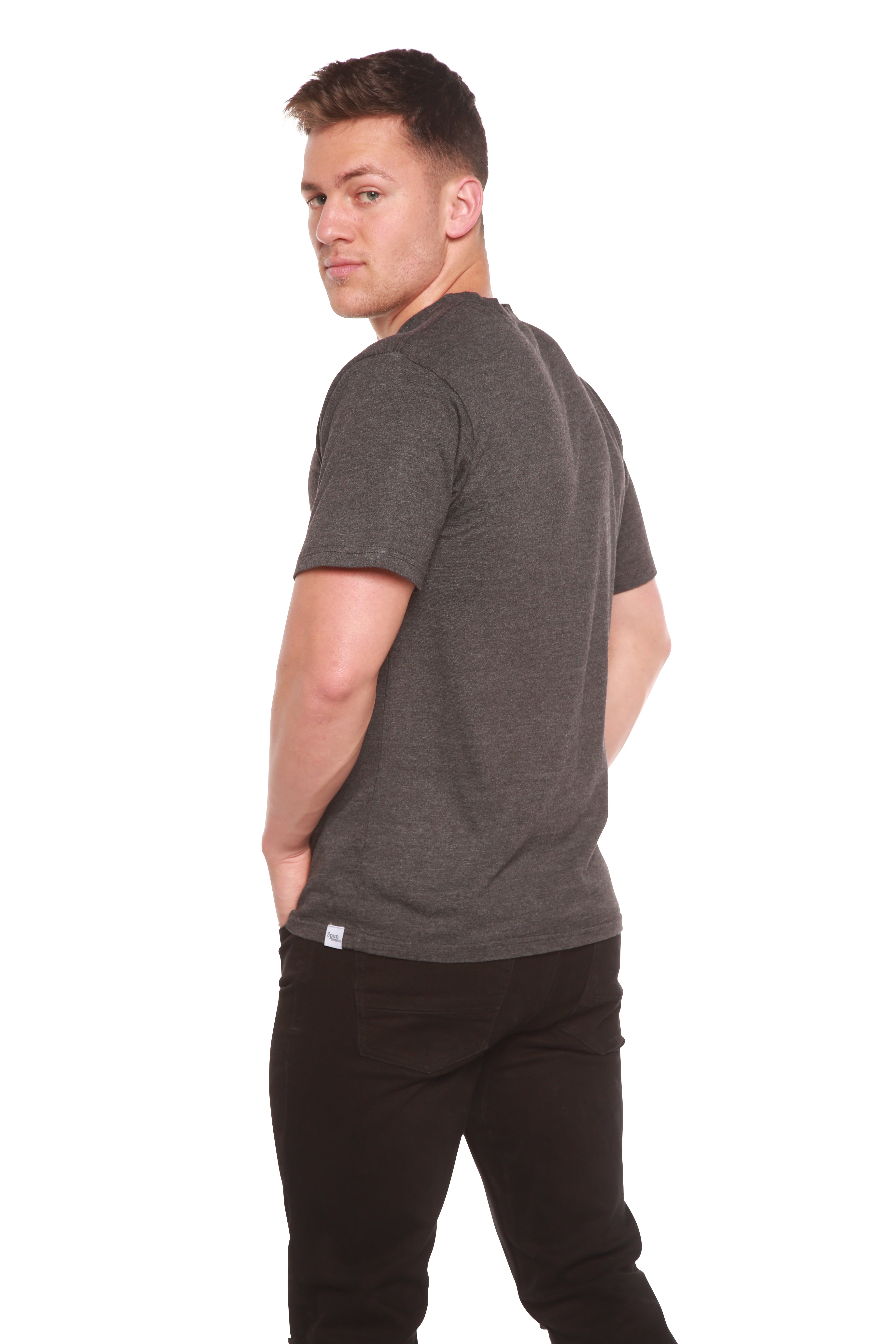 Men's Bamboo Viscose & Organic Cotton Short Sleeve Crew Neck T-Shirt — Classic Cut