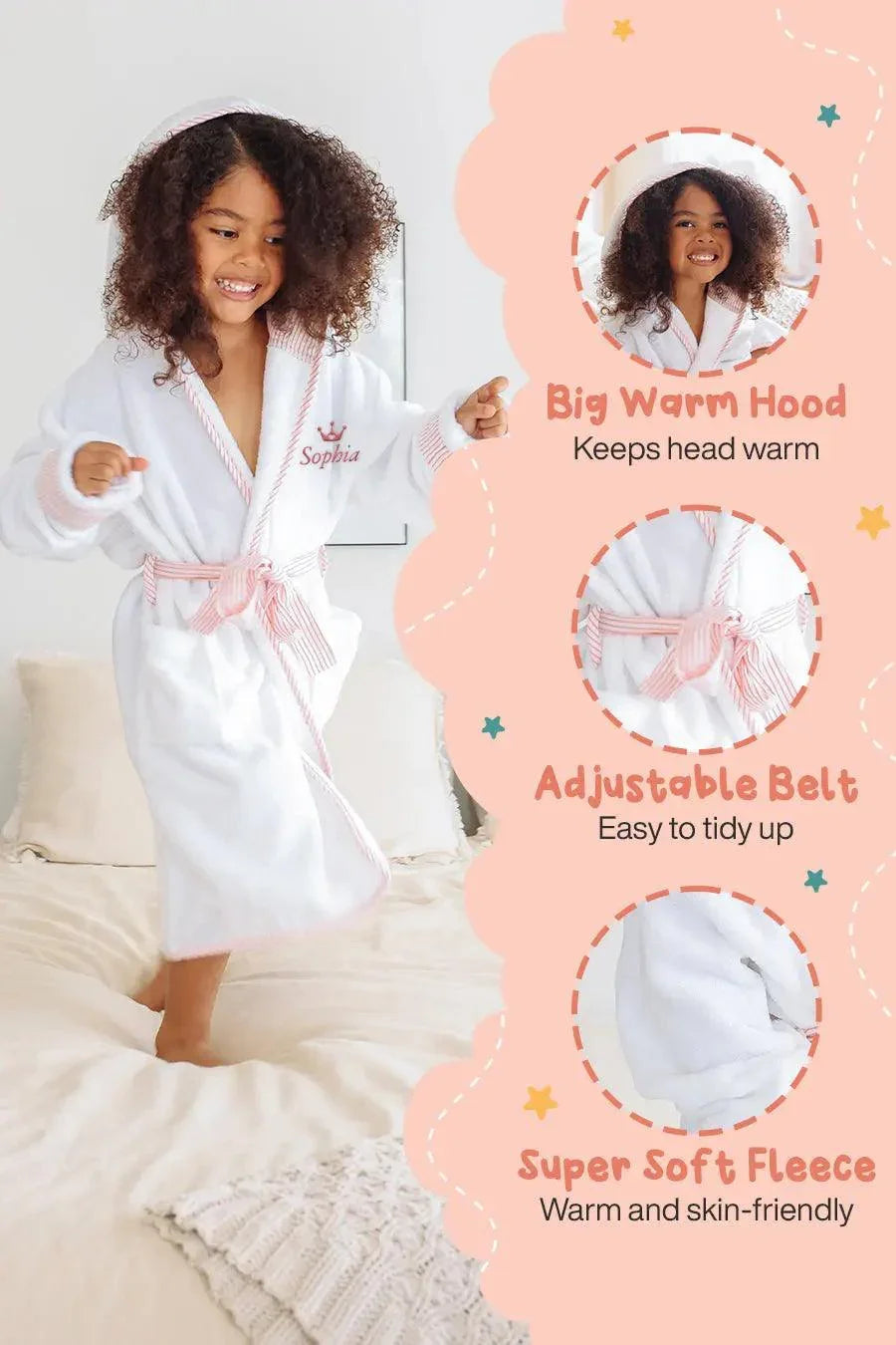Kids Plush Robe – Ultra Soft, Safe & Cozy