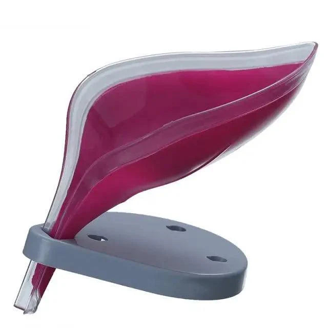 Leaf-Shaped Draining Soap Dish
