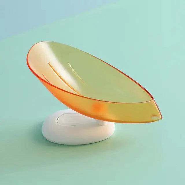 Leaf-Shaped Draining Soap Dish