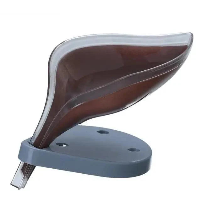 Leaf-Shaped Draining Soap Dish