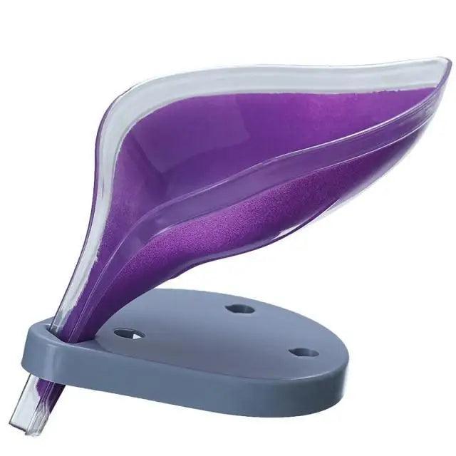 Leaf-Shaped Draining Soap Dish