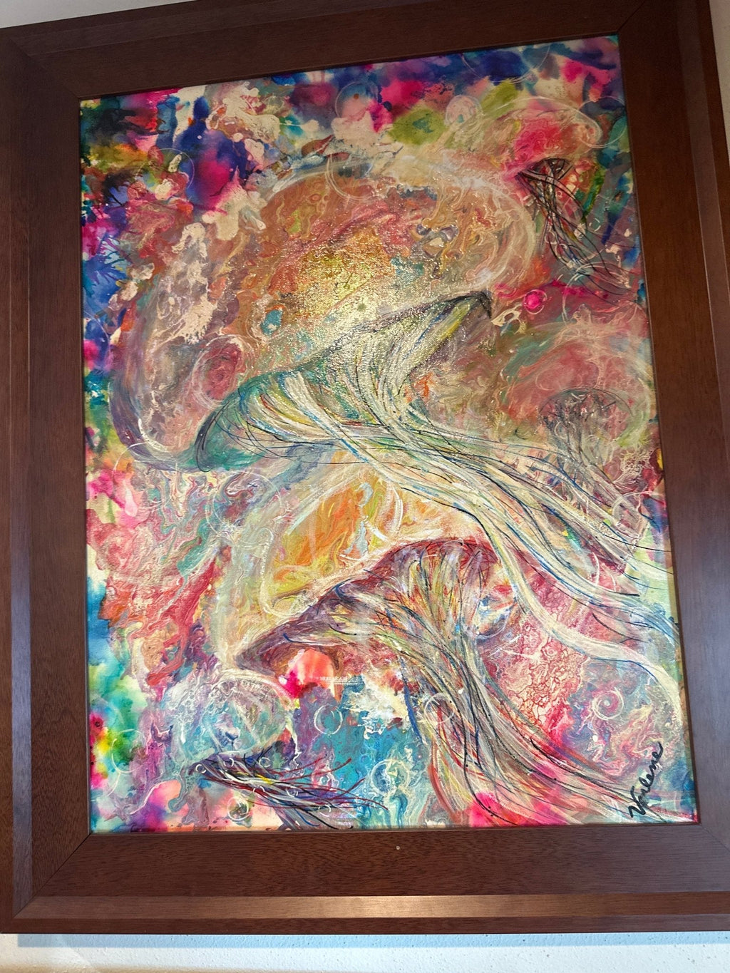 "I Spy Jellyfish" – Painting by Verlene Beckwith