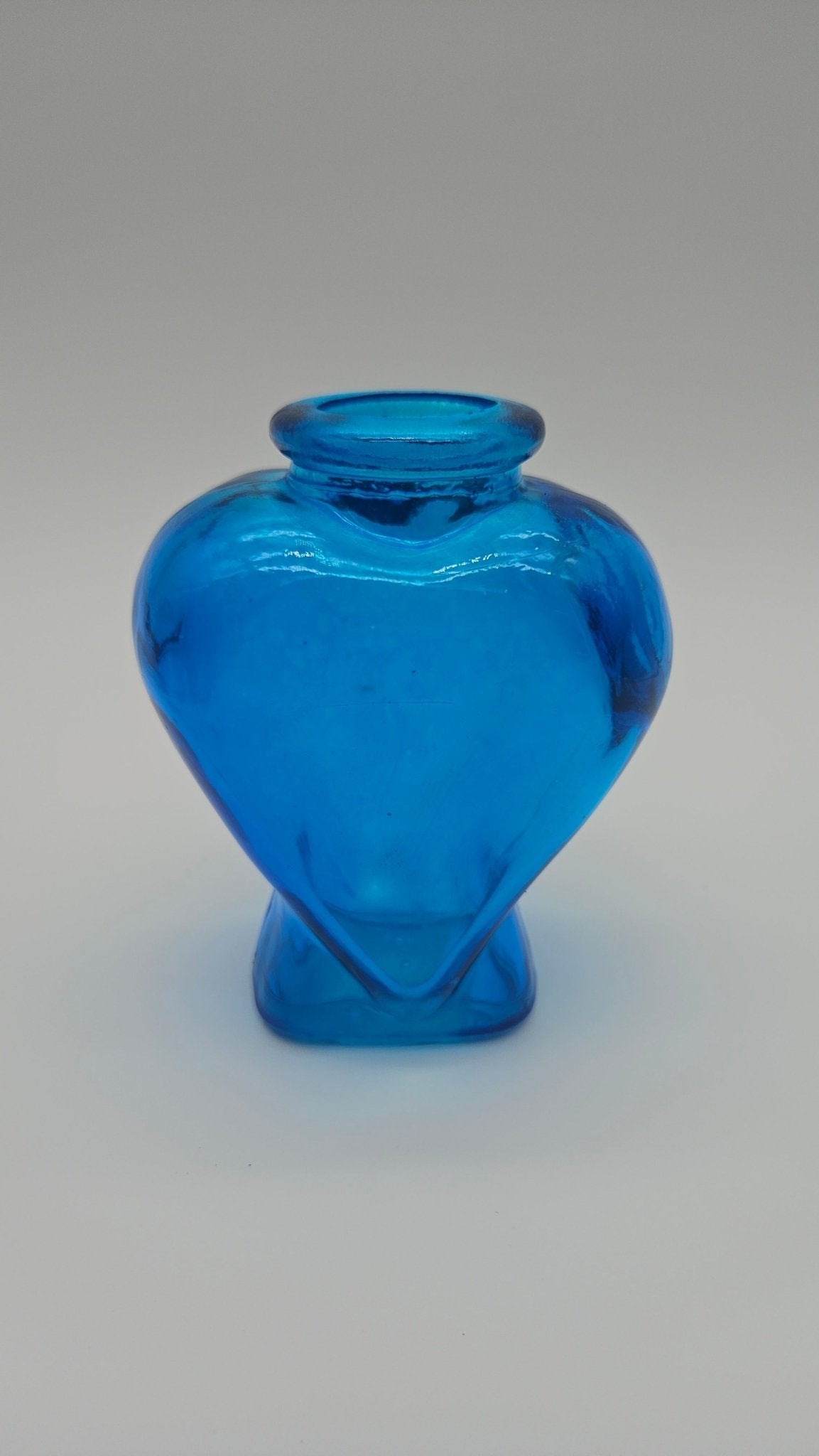 Vintage Heart Glass Bottle