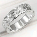 Vintage Pattern Silver-Plated Copper Ring – Women's Fashion Ring | Sizes 5–12