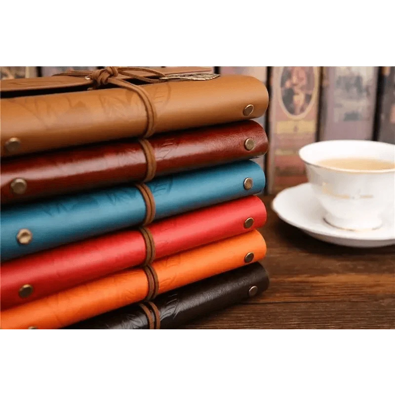 Leaf Embossed Leather Journal