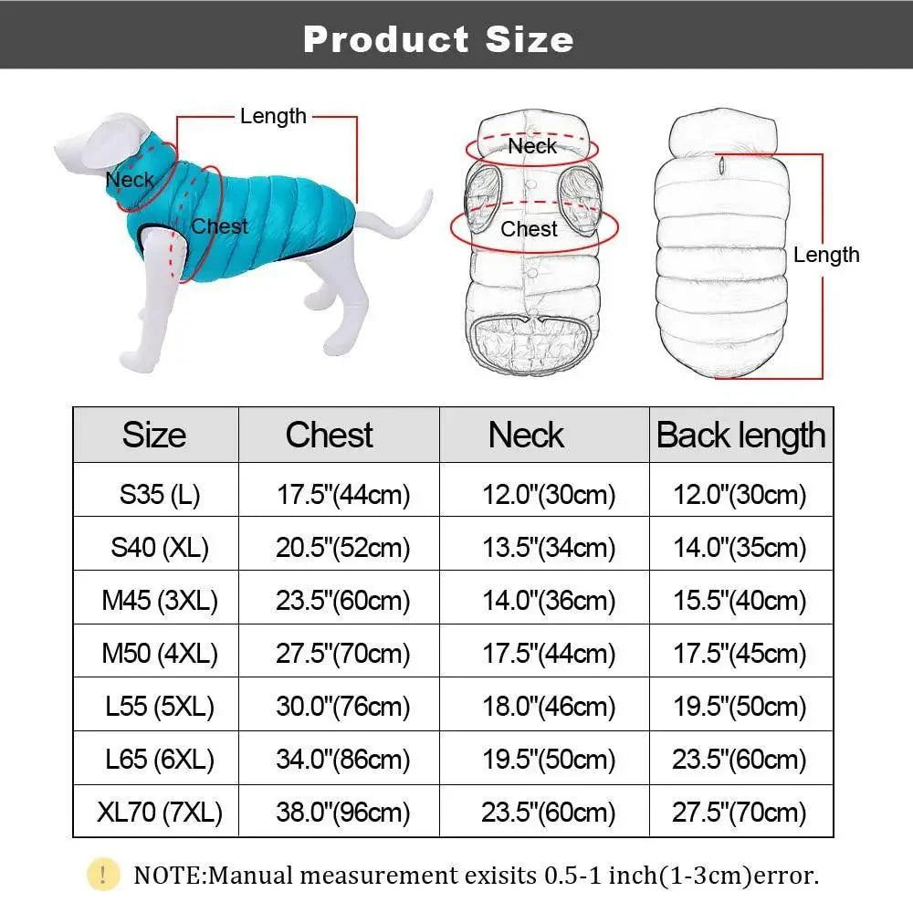 Reversible Winter Dog Jacket