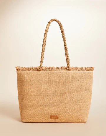 Hamilton Crab Woven Straw Tote Bag – Embroidered Crab