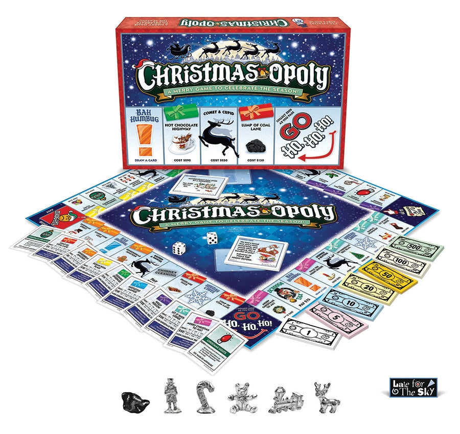 Christmas-opoly Board Game — Festive Monopoly-Style Family Game